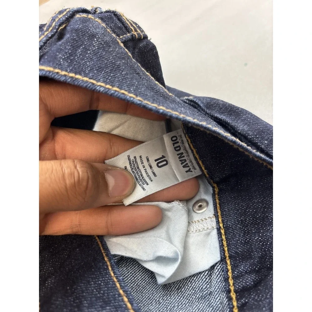 Old Navy The Flirt Women 10 Long Dark Wash Flare Bootcut Jeans Mid Rise Stretch